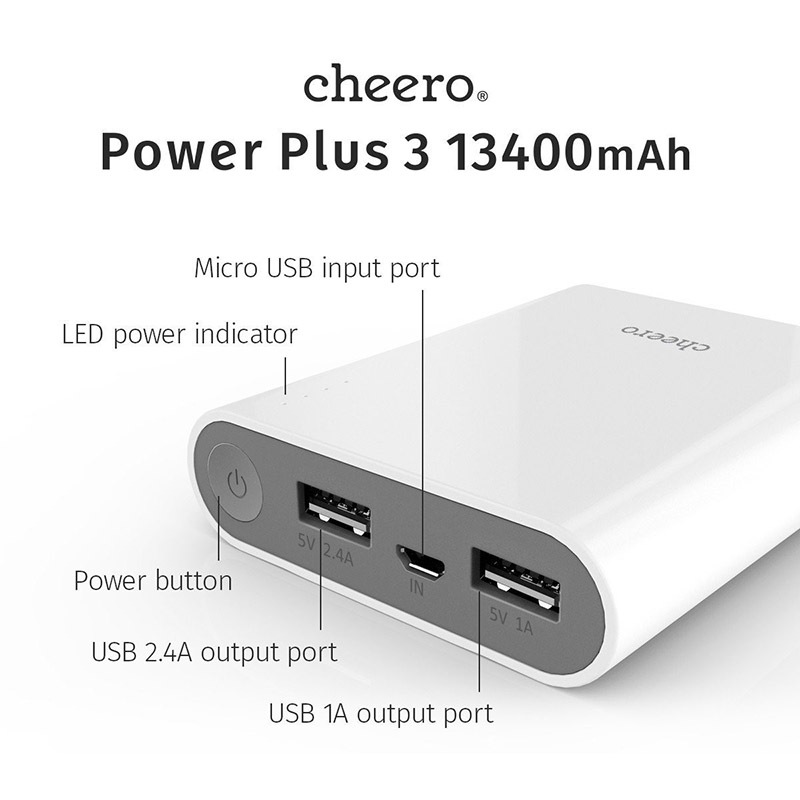 Pin sạc Cheero PowerPlus 3 13400mAh